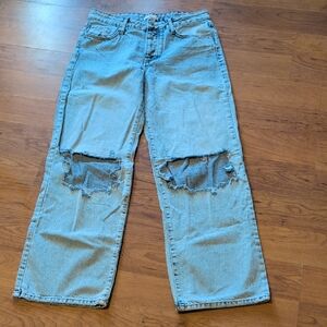 Forever 21 Light Blue Washed Denim Jeans
